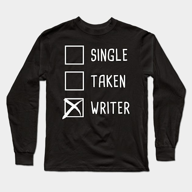 Funny Novelist Writer Graphic Gift Long Sleeve T-Shirt by MeatMan